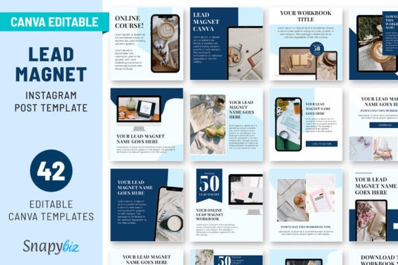 Download Lead Magnet Instagram Canva Templates - Instagram Collection