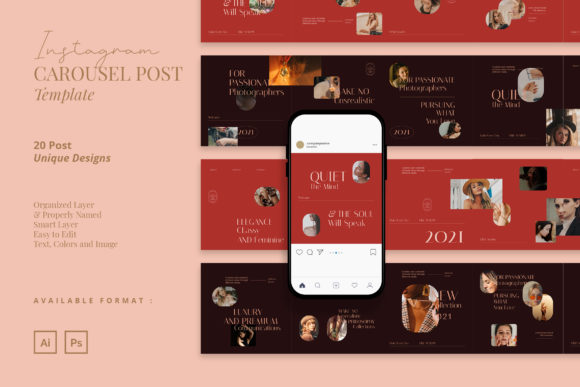 Download Luxury Carousel Instagram Post Template - Instagram Collection