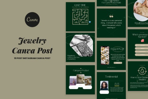 Download 10 Jewelry Instagram Post Canva - Instagram Collection