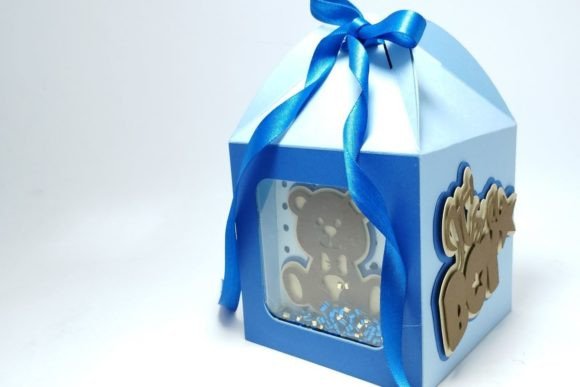 Download Shaker Box Bear Baby Boy - Premium Bundle