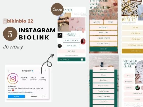 Download Jewelry Instagram Bio Link Canva - Instagram Collection