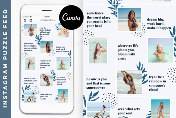 Download Instagram Puzzle Feed Templates Canva - Instagram Collection