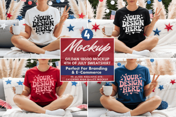 Download 4th of July Sweatshirt Mockup Bundle - Premium Bundle