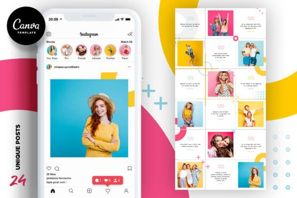 Download COLORFUL | Instagram Canva Template - Instagram Collection
