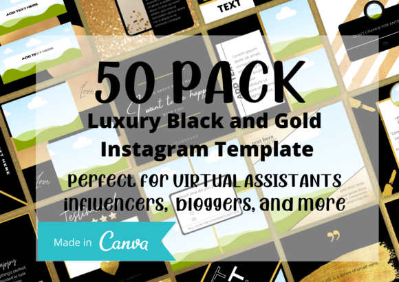 Download Luxury Black and Gold Instagram - Instagram Collection