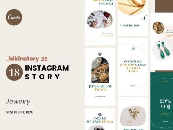 Download Jewelry Instagram Story Canva Template - Instagram Collection