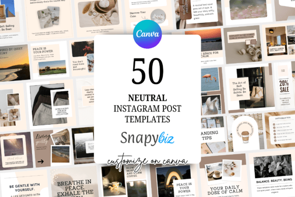 Download Canva Neutral Instagram Post Template - Instagram Collection