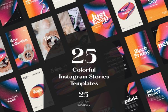 Download Colorful Instagram Stories in Canva - Instagram Collection