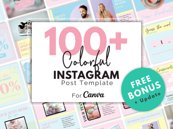 Download Colorful Instagram Canva Template - Instagram Collection