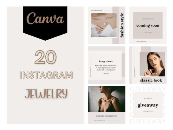 Download JEWELRY Instagram Templates - Instagram Collection