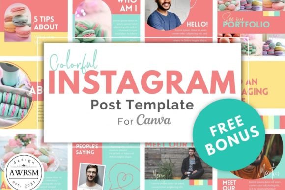 Download Colorful Instagram Canva Template - Instagram Collection